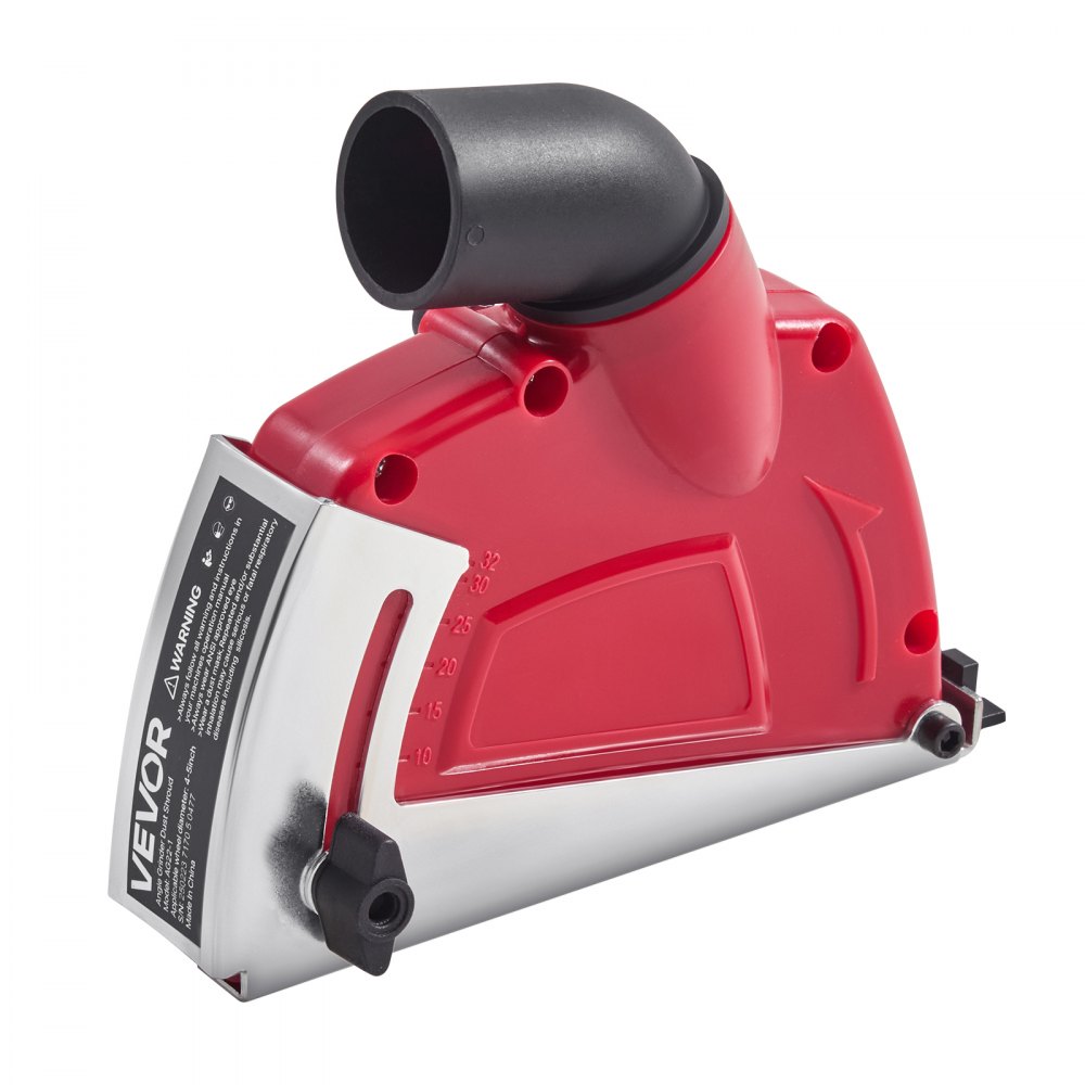 Meuleuse d'angle à hotte d'aspiration, compatible avec 100-125 mm, cache-poussière avec 6 disques de serrage, profondeur de coupe réglable, raccordement à l'aspirateur, pour bois, béton, mur, pierre, rouge Meuleuse d'angle à hotte d'aspiration, compatible avec 100-125 mm, cache-poussière avec 6 disques de serrage, profondeur de coupe réglable, raccordement à l'aspirateur, pour bois, béton, mur, pierre, rouge