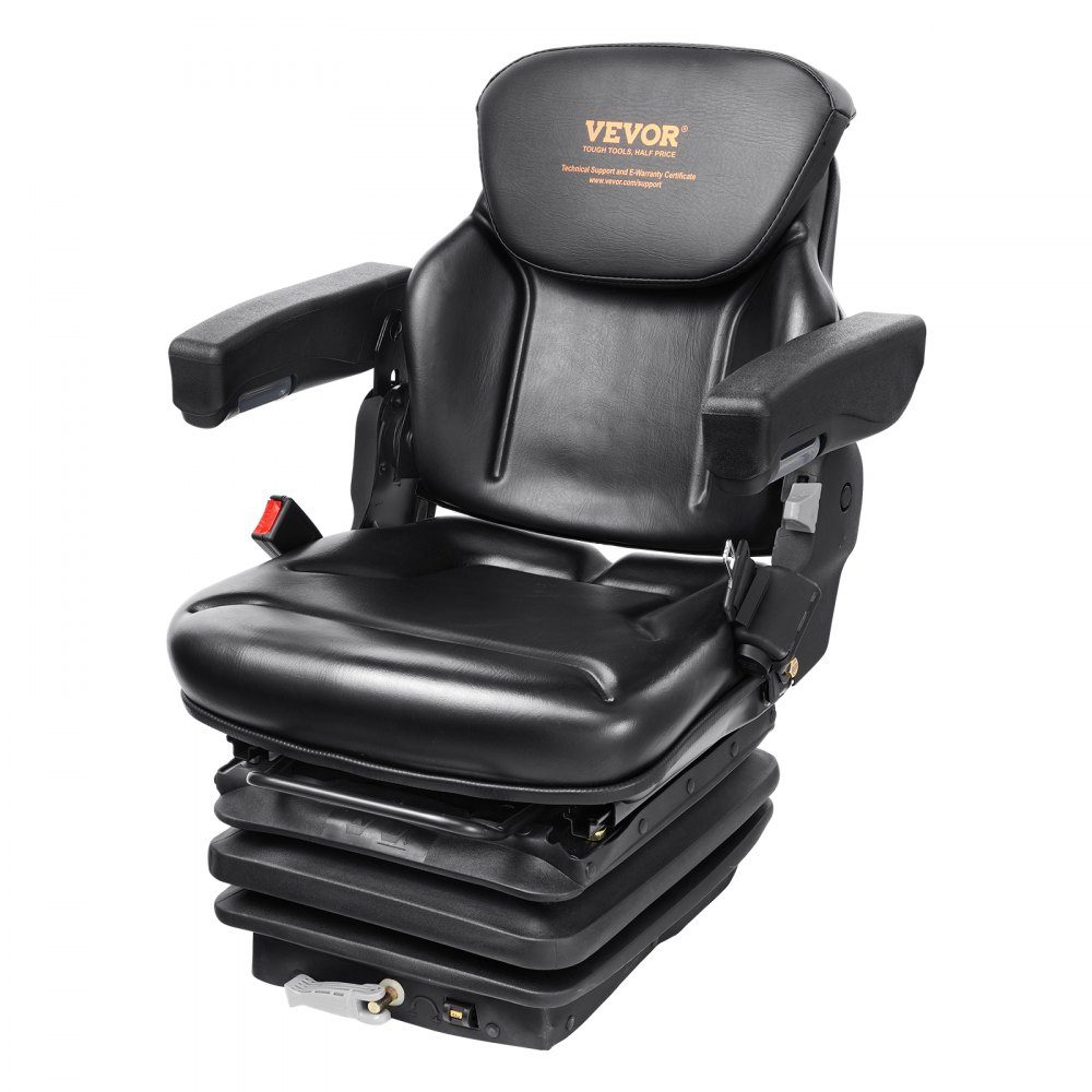 Tractor Seat 590 x 560 x 755mm 0-180° Tractor Seat Universal Tractor Seat Tractor Seat Tractor Seat Forklift PVC 33.1kg for most mechanical seats such as forklifts