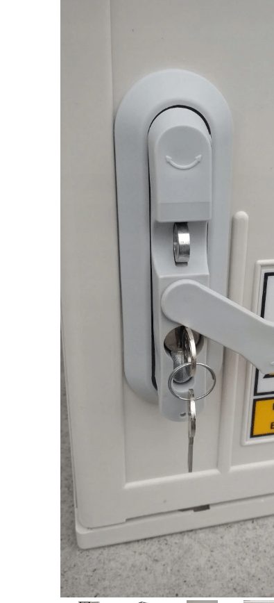 Electrical wall distributor – 2x SCHUKO, 1x CEE 16A, 1x CEE 32A (lockable construction power socket)