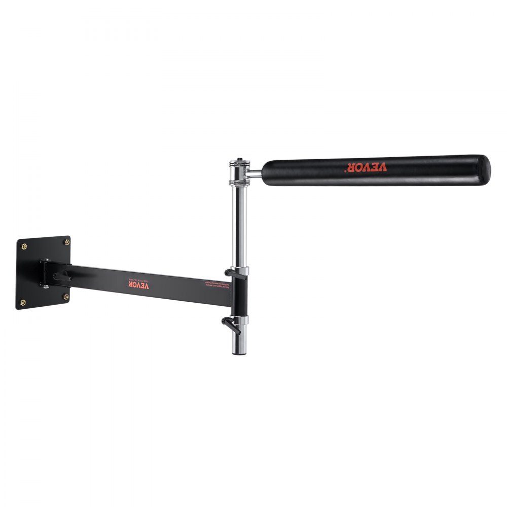 Wall Mounted Boxing Reflex Bar Boxing Speed ​​Trainer Boxing Spinning Bar with Gloves Adjustable Training Equipment for Boxing Training Kickboxing MMA Stress Relief Fitness Black