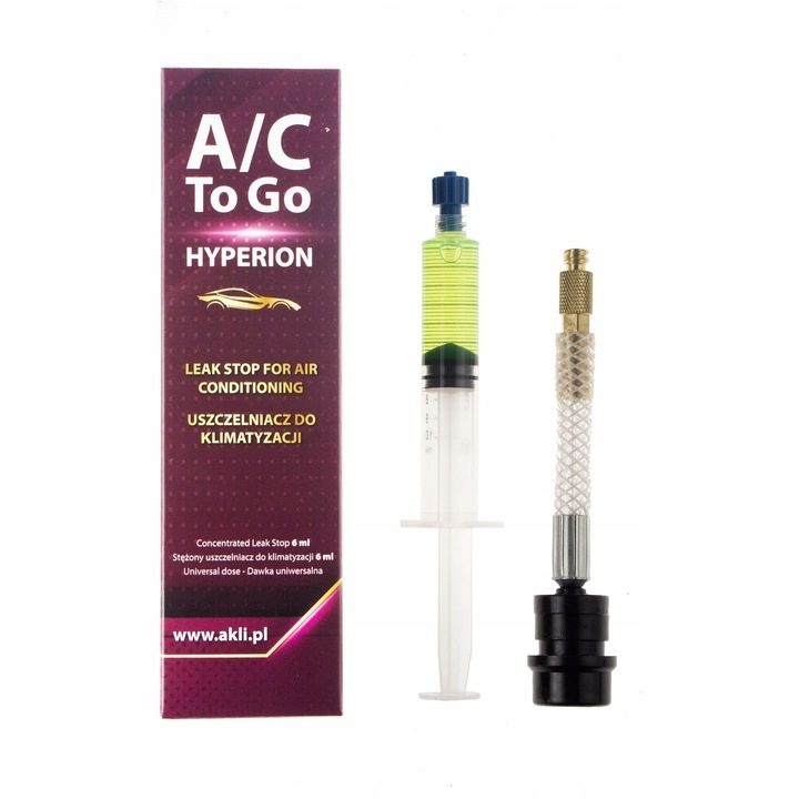 Kit complet d'entretien de climatisation R-1234yf + Kit de mastic