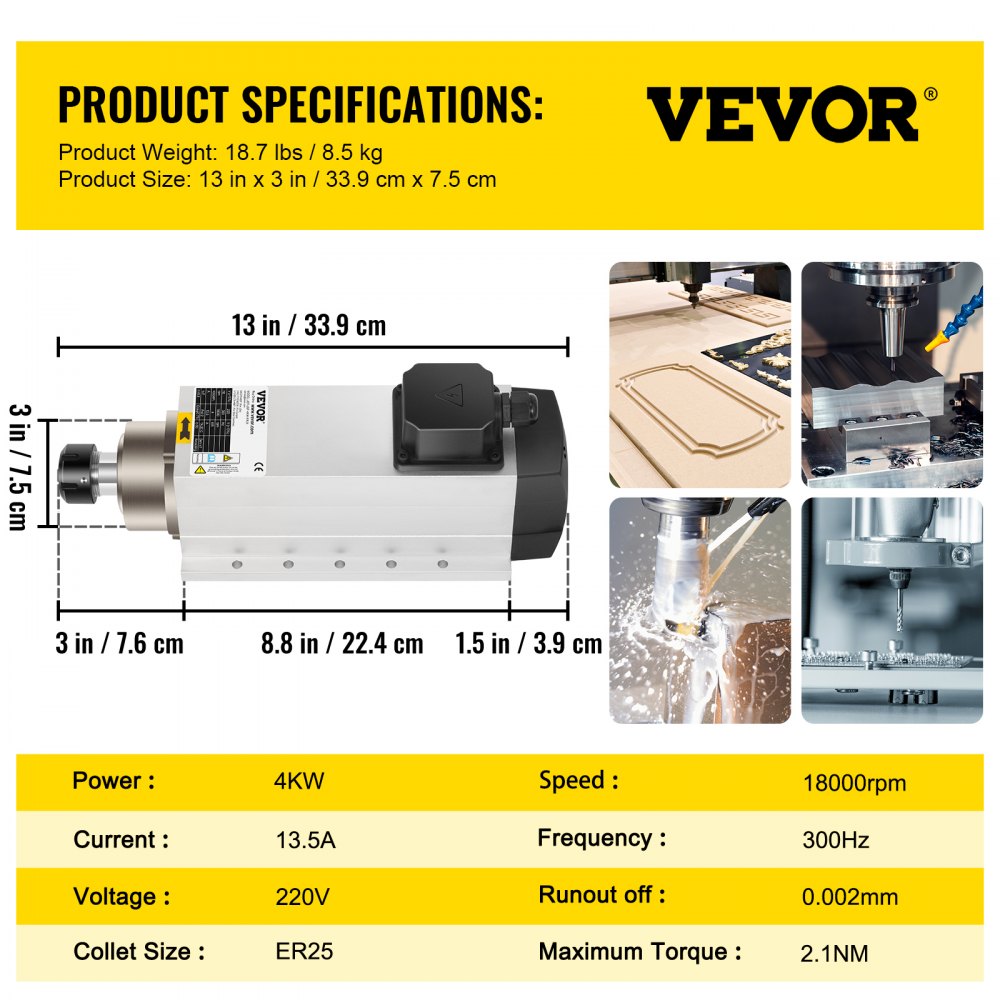 Spindle motor CNC spindle motor air cooled ER 25, air cooling spindle motor 4 Kw, air cooled motor for CNC collet chuck 1-18000 rpm Air Cooled Spindle Motor Wind Cooled Spindle motor CNC spindle motor air cooled ER 25, air cooling spindle motor 4 Kw, air cooled motor for CNC collet chuck 1-18000 rpm Air Cooled Spindle Motor Wind Cooled