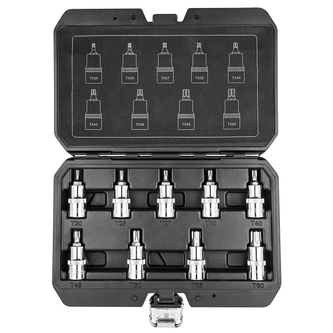 Torx-bits op de basis