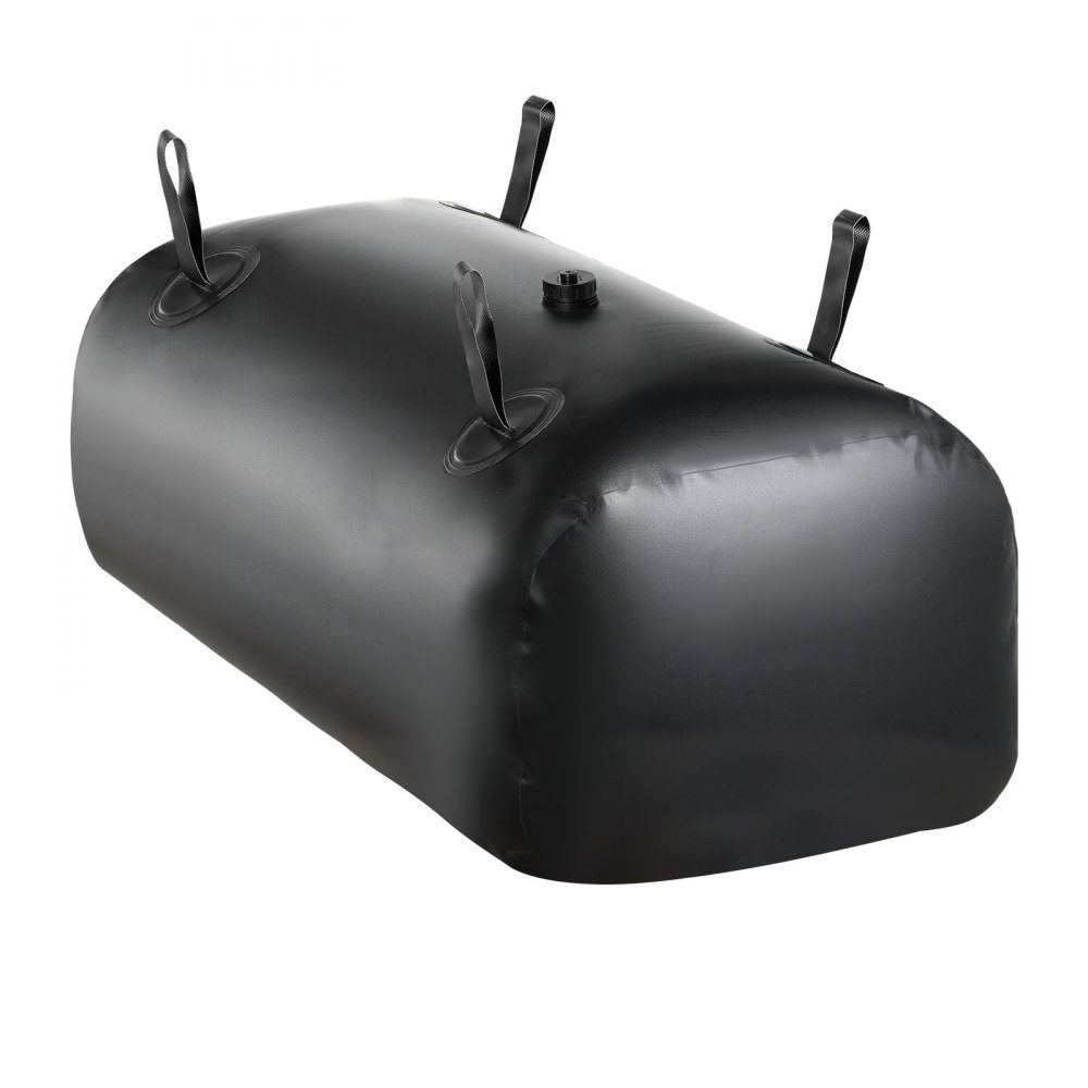 Vessie de stockage d'eau, sac à eau 113 L avec robinet, sac à eau pliable et portable en PVC 1000D, stockage d'eau pour système d'irrigation, résistance à la sécheresse et aux catastrophes, noir