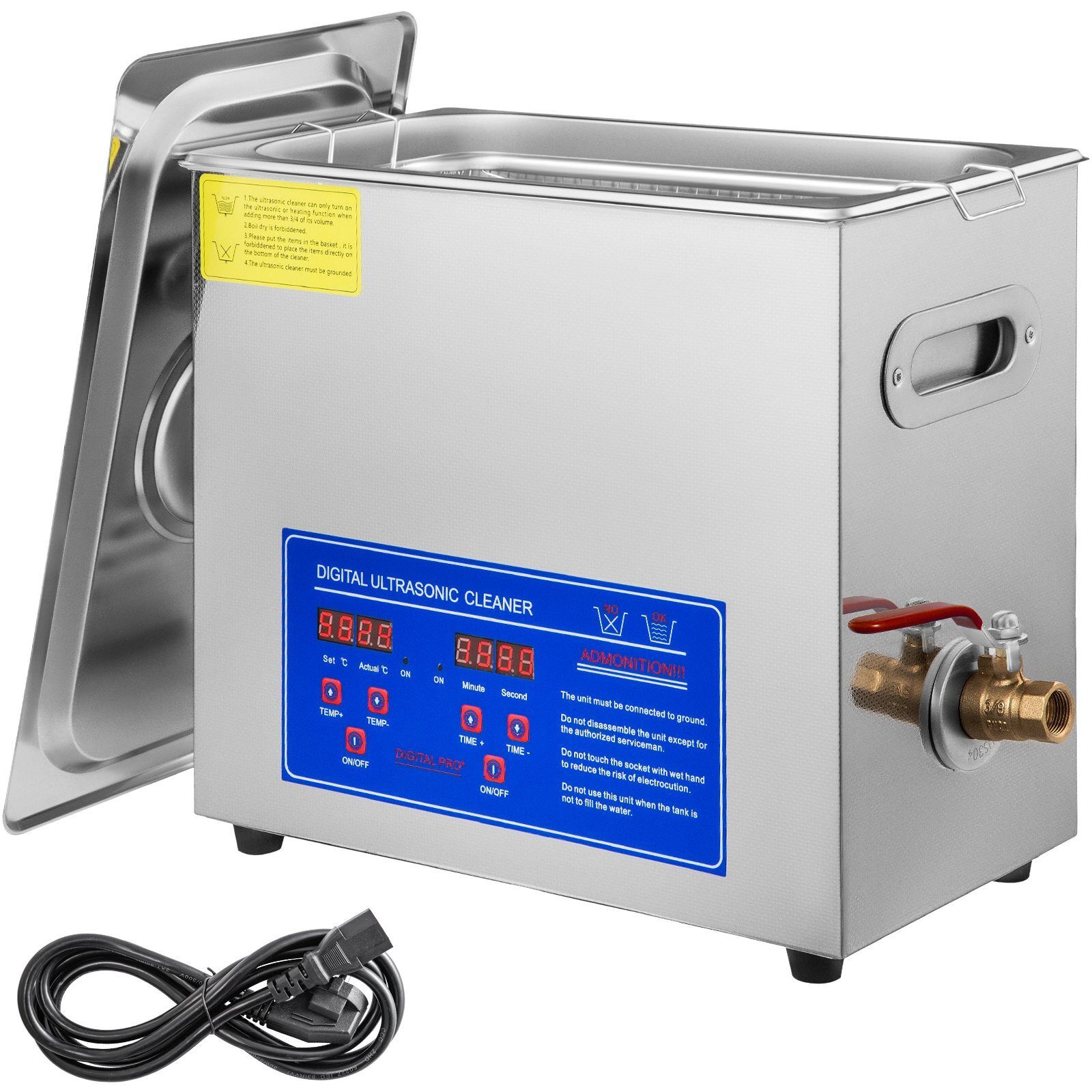 Myjka ultradźwiękowa 6L odkurzacz ultradźwiękowy ultradźwiękowy urządzenie czyszczące ultradźwiękowe urządzenie czyszczące ze stali nierdzewnej z wyświetlaczem cyfrowym Myjka ultradźwiękowa 6L odkurzacz ultradźwiękowy ultradźwiękowy urządzenie czyszczące ultradźwiękowe urządzenie czyszczące ze stali nierdzewnej z wyświetlaczem cyfrowym