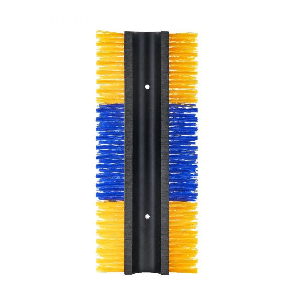 Scratching brush, set of 6 cattle brushes with 12 screws, 51 x 19 x 10 cm scrubbing brush, for relieving itching & for cleaning, grooming & scratching post brush for horses, pigs & cattle