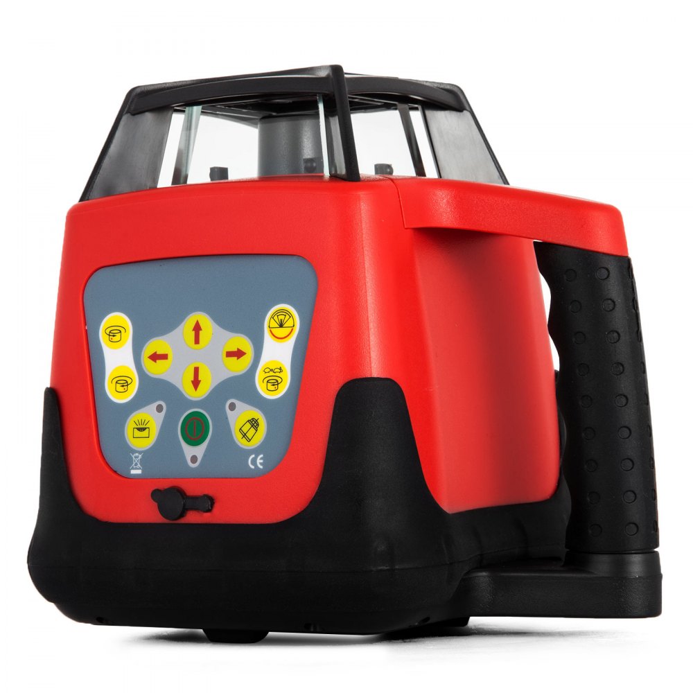 Rote Laser-Wasserwaage, drehbar, selbstnivellierend, Messung, automatisch rotierender roter Strahl, mit Tragetasche für Empfänger und Fernbedienung Rote Laser-Wasserwaage, drehbar, selbstnivellierend, Messung, automatisch rotierender roter Strahl, mit Tragetasche für Empfänger und Fernbedienung