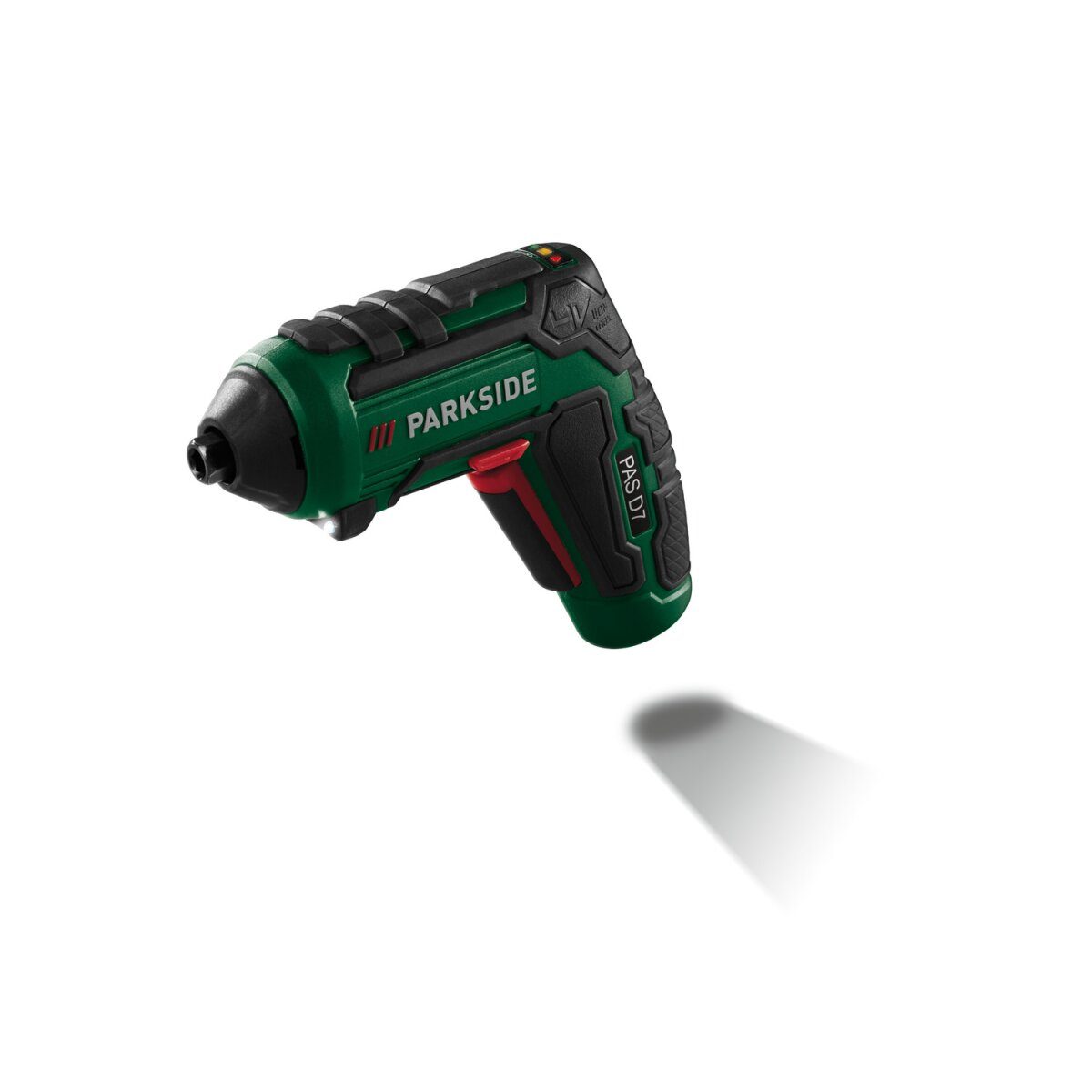 PARKSIDE® 4 V cordless screwdriver “PAS D7” with replacement attachments