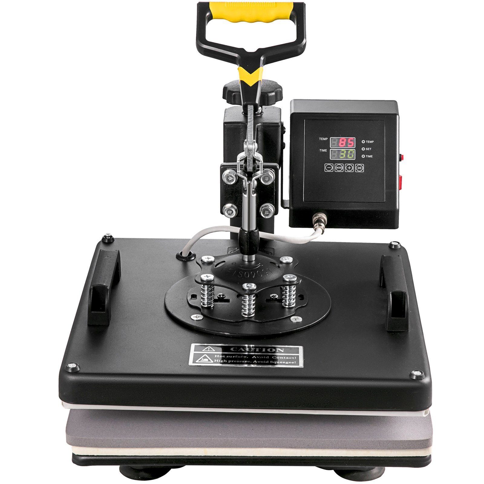 Premium digital heat press 8 in 1 for textile transfer press, textile press with plate press of 38 x 38 cm, textile printing press of 1000 W, suitable for hats, caps, t-shirts, mugs