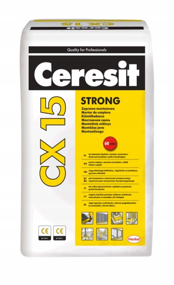 Zaprawa montażowa Ceresit CX 15 25 kg Zaprawa montażowa Ceresit CX 15 25 kg