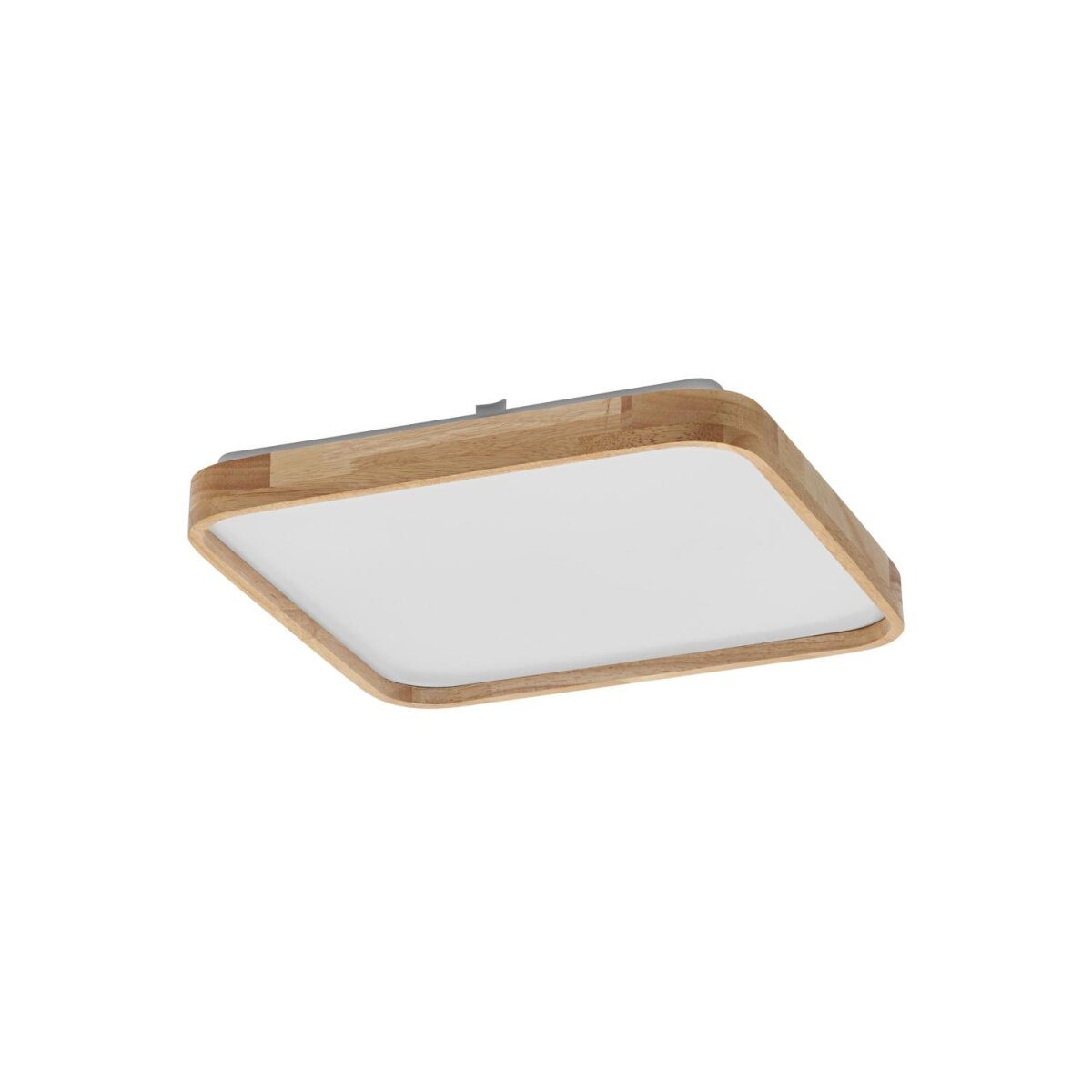 OSRAM LED ceiling light Orbis Alicia, with wooden ring, square