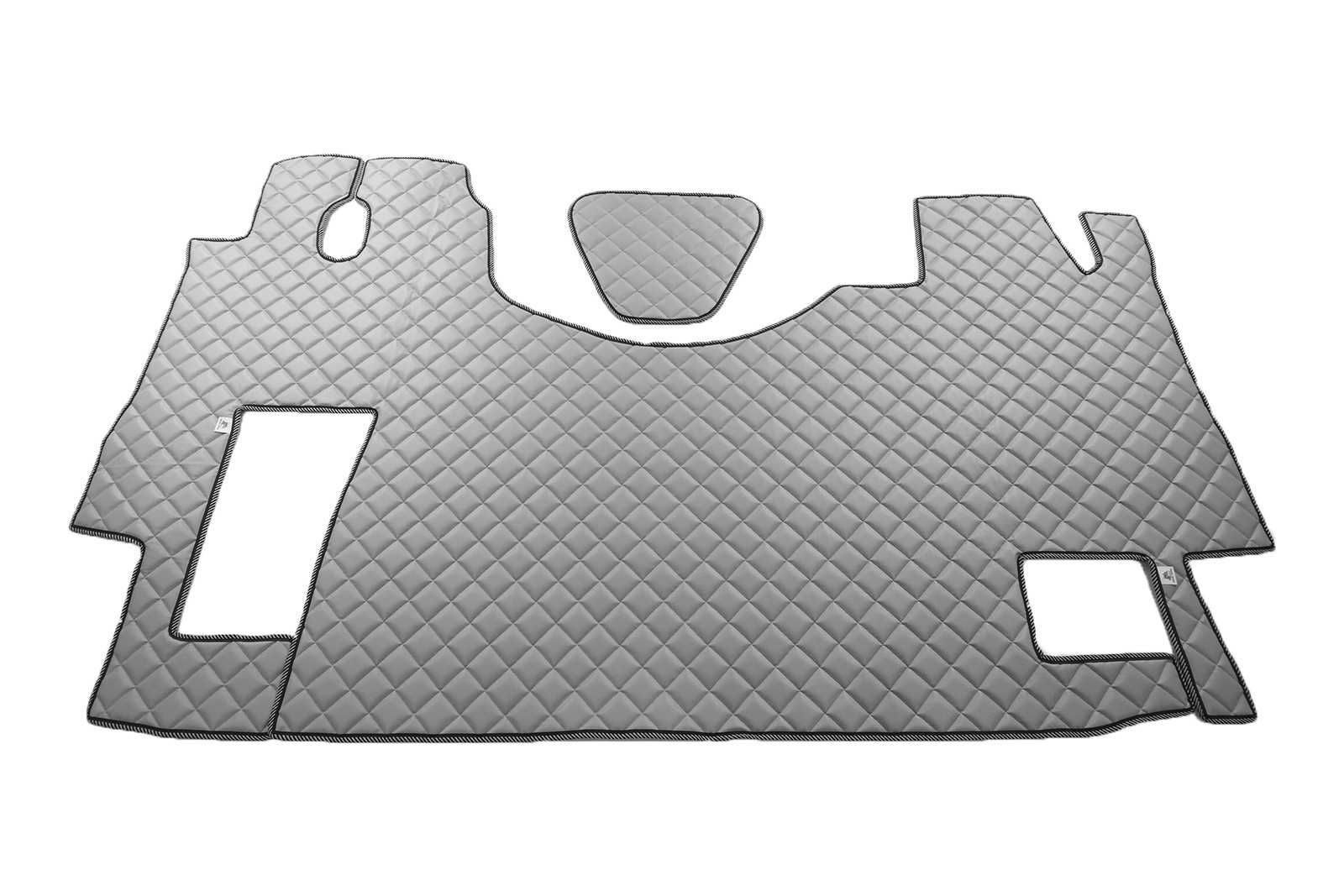 Tapis de sol matelassés faits main MERCEDES ACTROS MP2/MP3 sol plat - SIÈGE PASSAGER FIXE COULEUR AU CHOIX