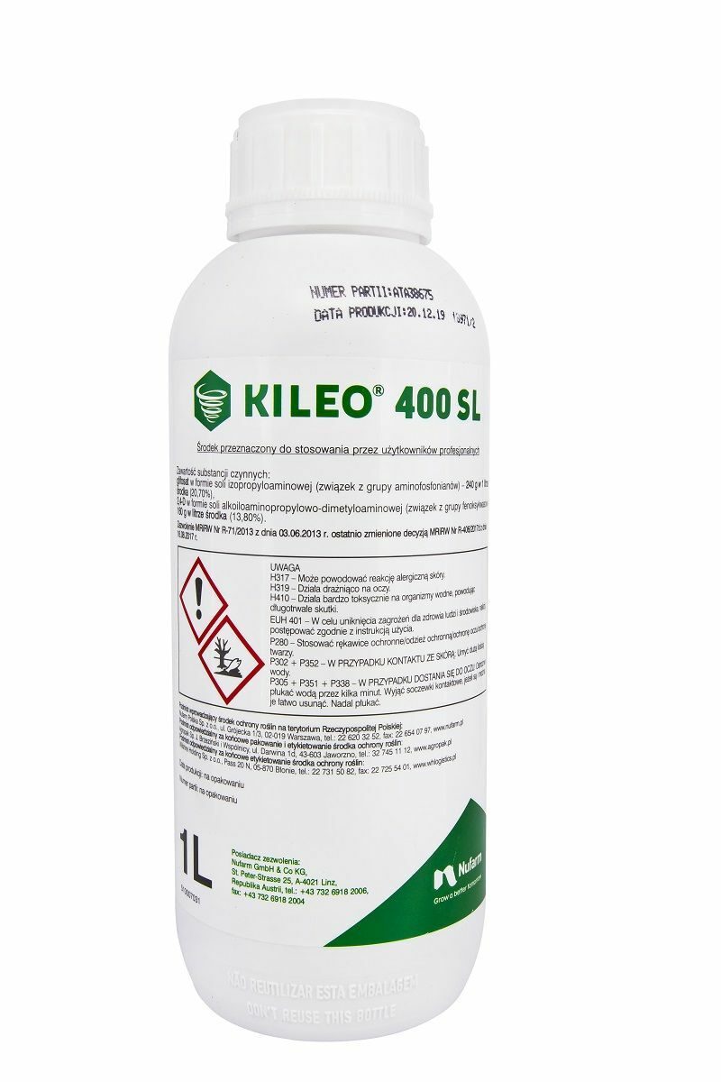 Kileo 400 SL (Glyphosate, 2,4-D) Nufarm – herbicide