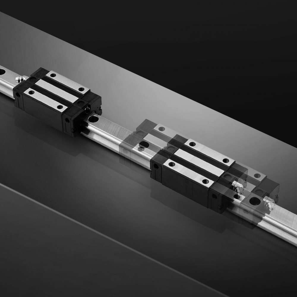 Lineaire geleidingen, HGR20, 2 stuks 2000 mm lineaire geleidingen en 4 stuks schuifblokken, roestvrije en hoge precisie set, voor doe-het-zelf, CNC-frezen, draaibanken, freesmachines, 3D-printers