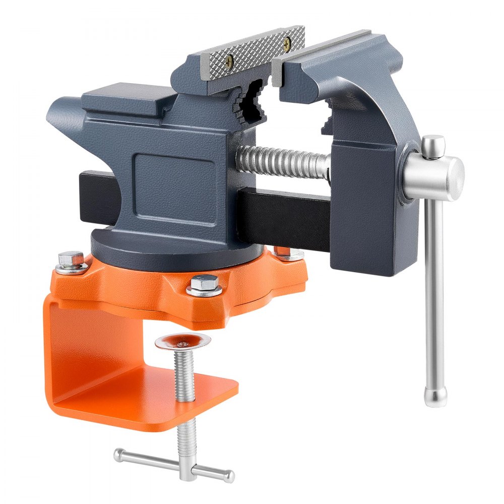 Étau d'établi de 114,3 mm avec base pivotante à 270°, étau d'établi en fonte pour le travail du bois, le perçage des métaux, la gravure, le meulage, le soudage et la découpe Étau d'établi de 114,3 mm avec base pivotante à 270°, étau d'établi en fonte pour le travail du bois, le perçage des métaux, la gravure, le meulage, le soudage et la découpe