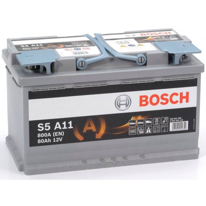 BOSCH S5 A11 AGM 80Ah 800A P+ – Art.-Nr. 90950875 – Art.-Nr. HT-47186