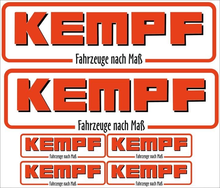 KEMPF STICKER TRAILER IR MAN IVECO DAF Actros MAN Mercedes