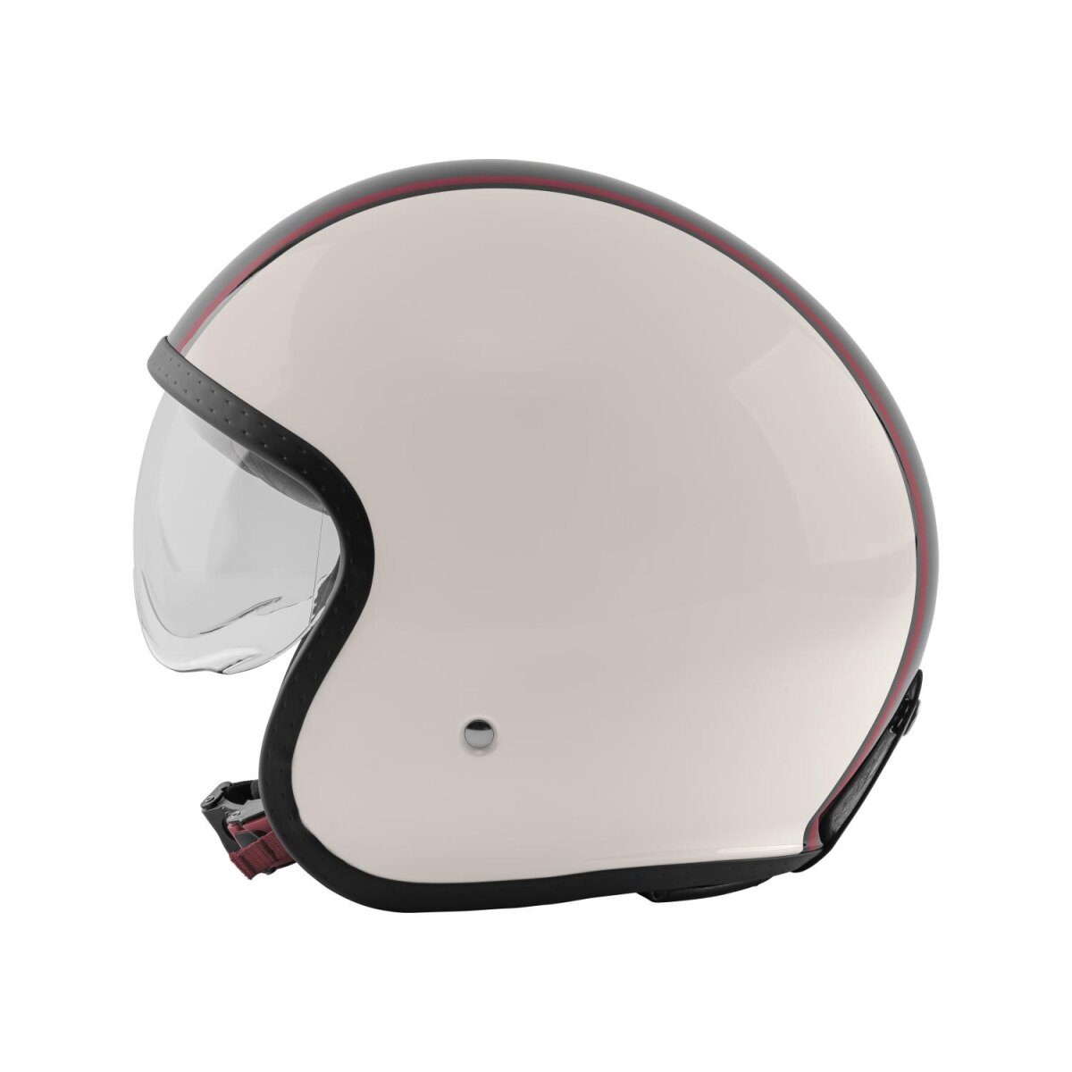 ULTIMATE SPEED open face helmet, M, beige/black/red