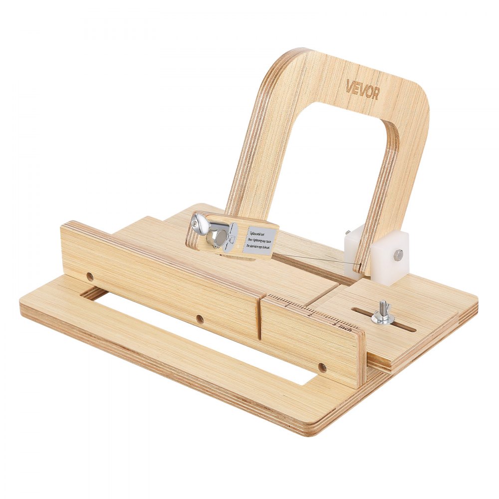 Soap Cutter 0-2 Inch Adjustable Thickness, Wooden Soap Cutter with Adjustable Wire Tension Stainless Steel, with Extra Wires, Multi-Handmade DIY Cutting Tool Soap Cutter 0-2 Inch Adjustable Thickness, Wooden Soap Cutter with Adjustable Wire Tension Stainless Steel, with Extra Wires, Multi-Handmade DIY Cutting Tool