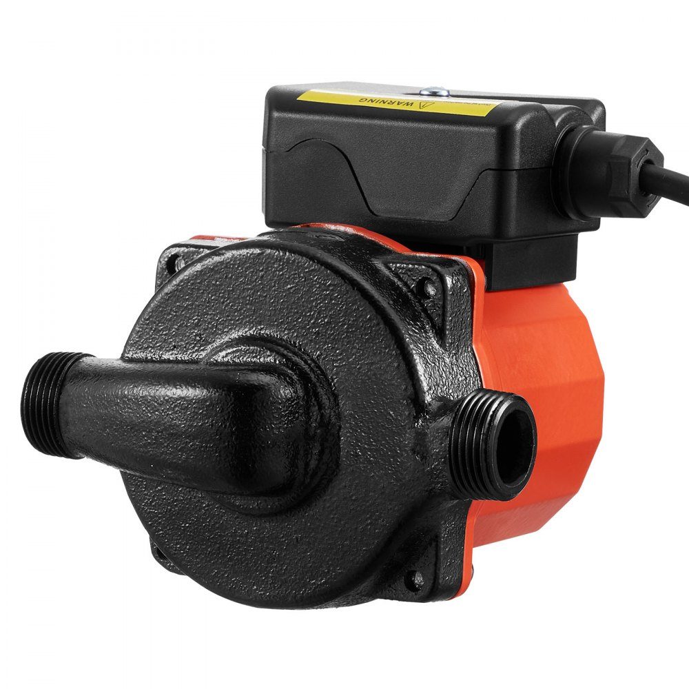 Pompe de circulation 38LPM Système de pompe de circulation à circulation instantanée Contrôle à 3 vitesses 100W Adaptateur AC 220-240V G3/4" à G1/2" Tête en fonte pour système de chauffe-eau