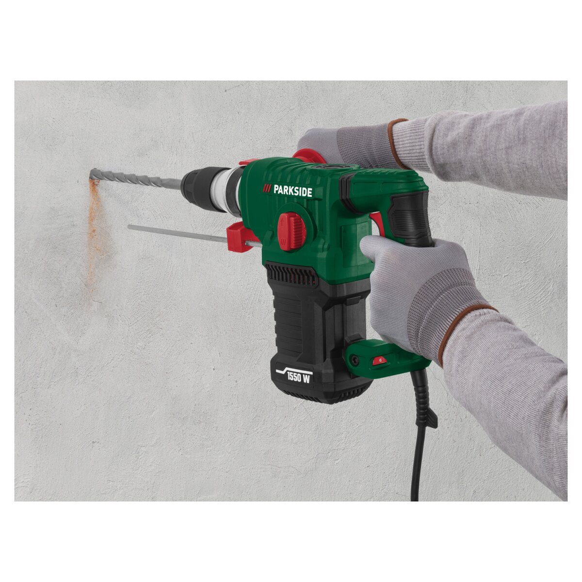 PARKSIDE® drill and chisel hammer »PBH 1550 C1«, with chisel and drill set