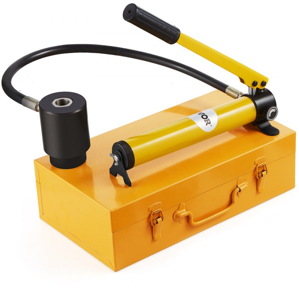 15t Hydraulic Hole Punch Cylinder Hydraulic Pump Set 10 Holes 12.7-50.8mm