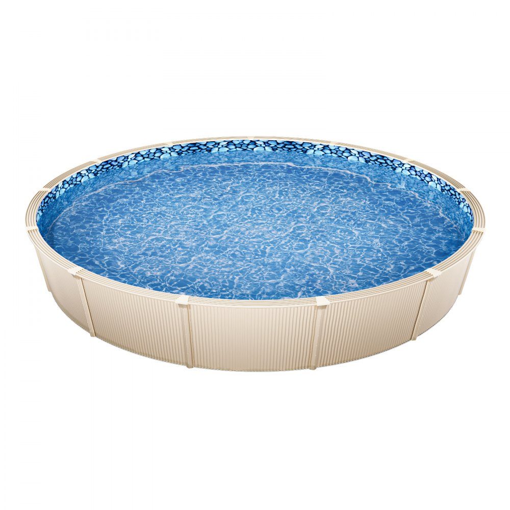 Round pool liner, φ 549 x 147 cm, inner liner, replacement liner, inner cover, swimming pool liner, overlapping vinyl liner with standard thickness, for above ground pools with 137 cm wall height