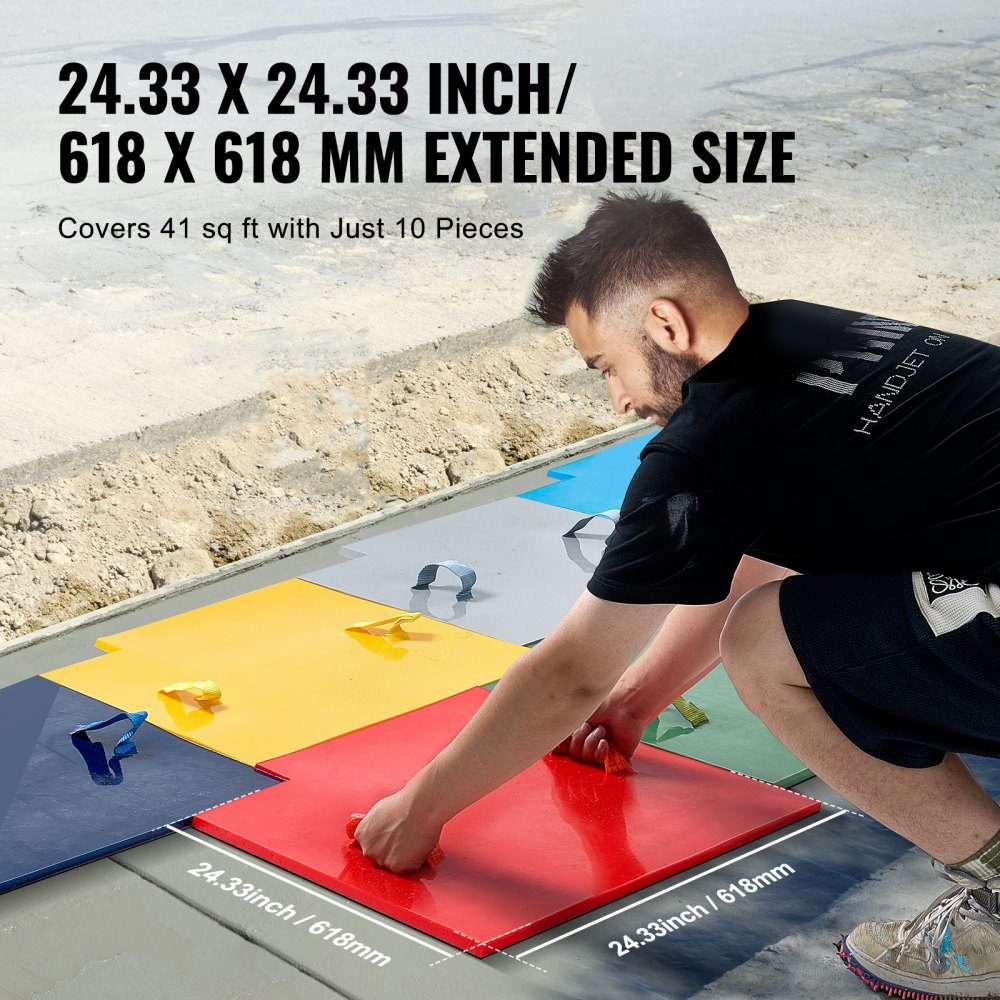 Mata do stempli betonowych 24" x 24" 7 szt. Tekstura betonu Skórka Stempel z poliuretanu Mata z teksturą płytek kamiennych Odcisk podłogi z łupków Bezszwowy stempel Formy betonowe na zewnątrz Dekoracyjny wielokolorowy