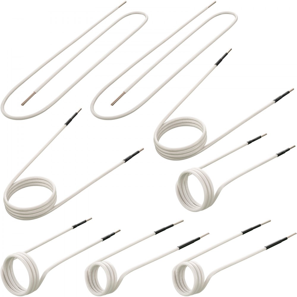 Kits de bobine d'induction de chauffage à induction, mini ensemble de chauffage à induction magnétique, accessoires de chaleur sans flamme 8 pièces, outil de chauffage par induction résistant à la chaleur avec flexibilité Kits de bobine d'induction de chauffage à induction, mini ensemble de chauffage à induction magnétique, accessoires de chaleur sans flamme 8 pièces, outil de chauffage par induction résistant à la chaleur avec flexibilité