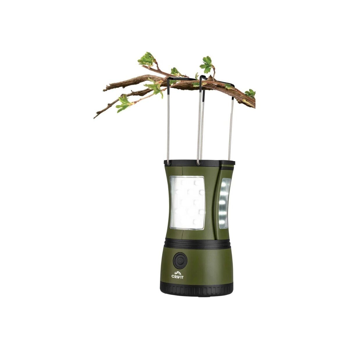 CRIVIT 2-in-1 camping lamp, green