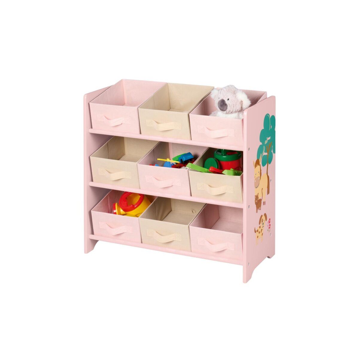 LIVARNO® Aufbewahrungsregal, 65 x 62 x 30 cm (Rosa)