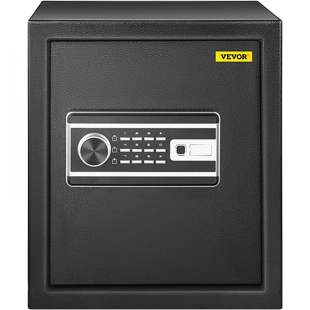 Kluis 0,0481 m³, meubelkluis 10kg draagvermogen, wandkluis zwart stofdicht met vingerafdrukcode digitale toetsenbordsleutel 4 sluitsystemen veiligheidskluis appartement hotel kantoor