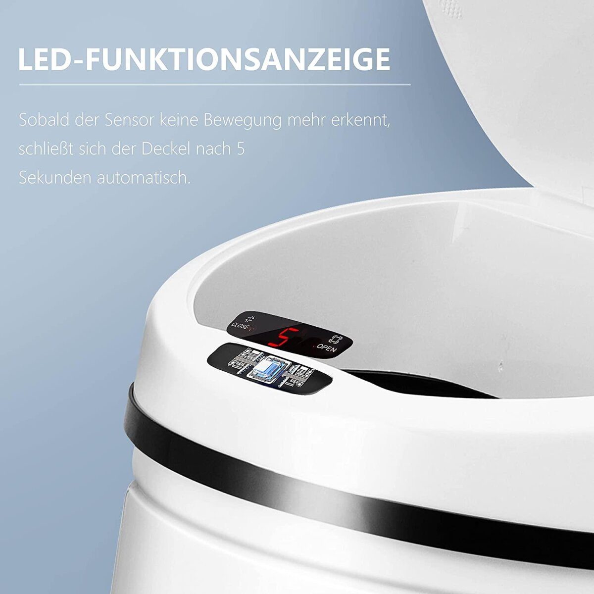 Ribelli Sensor-Abfallbehälter, automatisch, 40 Liter