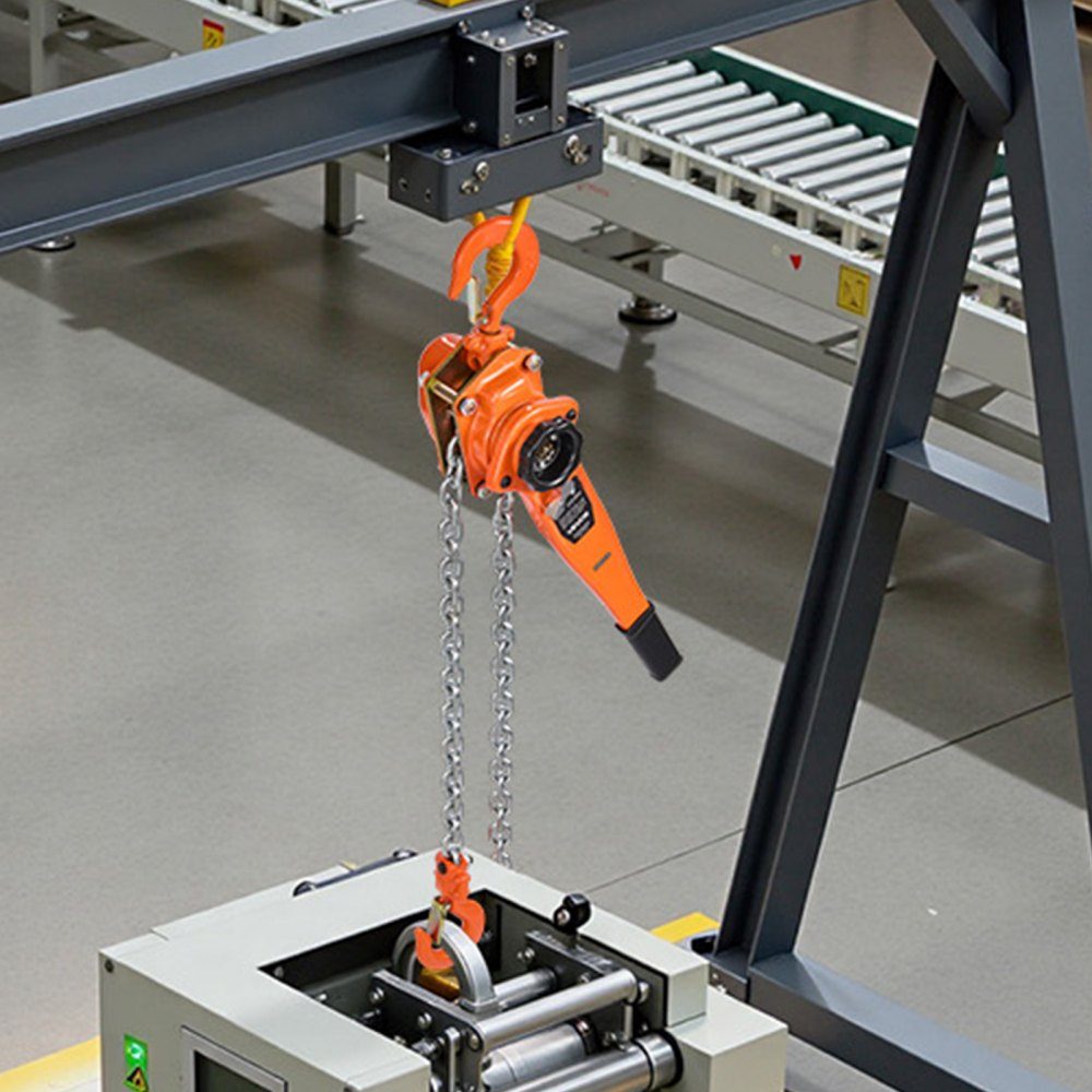 Lever Hoist, 3 Ton Capacity Hand Chain Hoist, 6m Lift, G80 Alloy Steel Chain with Mechanical Double Pawl Brake, 360° Swivel Hooks, Ratchet Hoist for Warehouse Construction, Garage