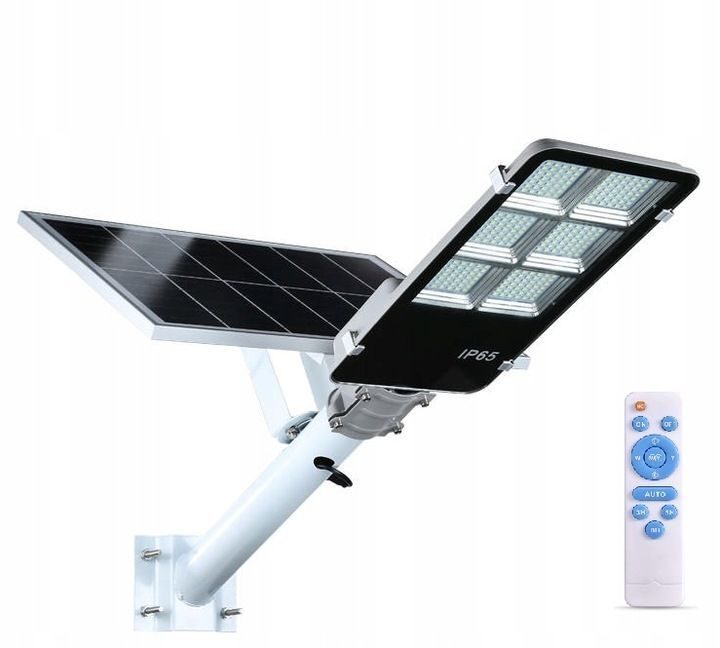 LAMPA ULICZNA 800W LAMPA SŁONECZNA + PANEL + PILOT
