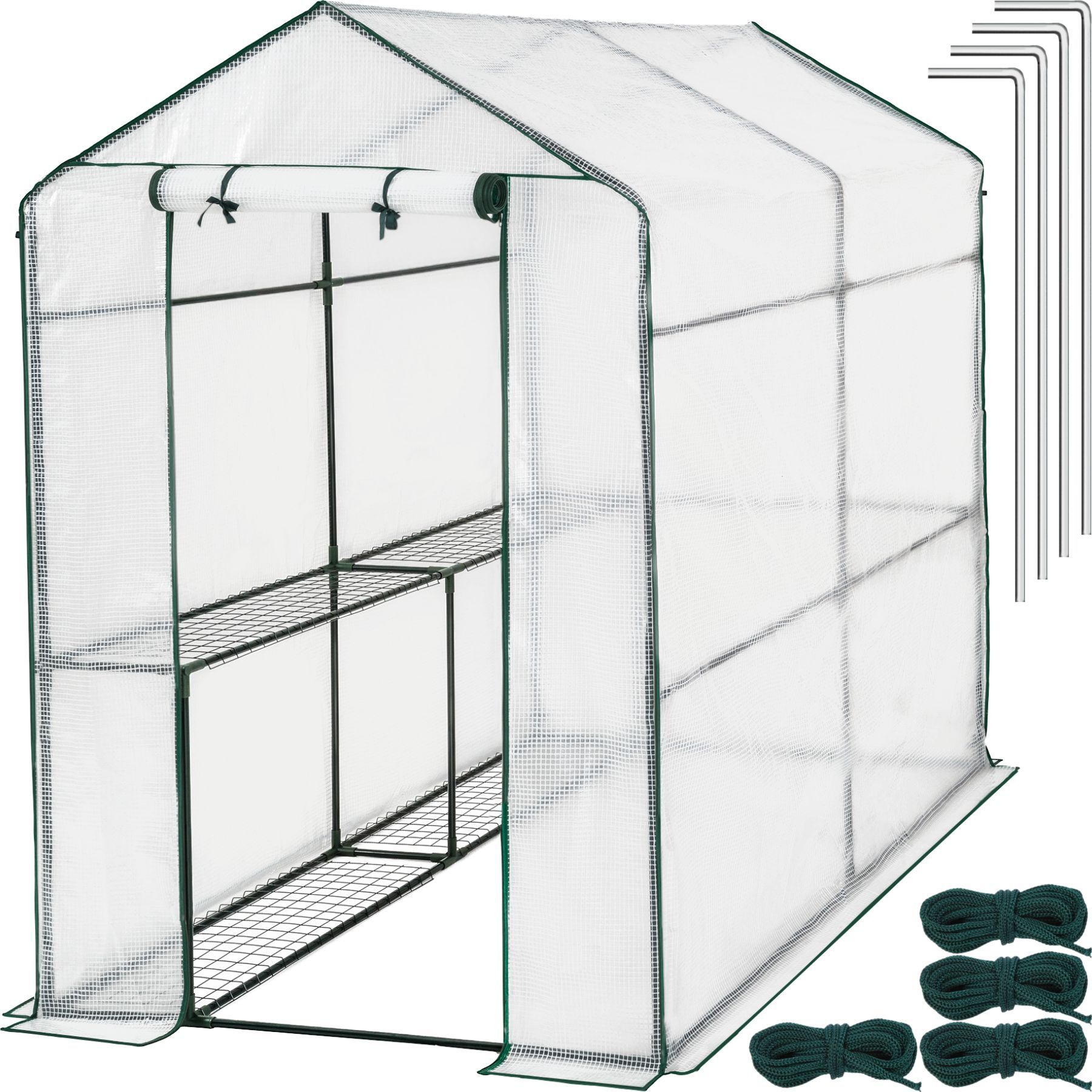 Greenhouse garden house greenhouse garden cold frame tomatoes PVC film 186x120x190cm