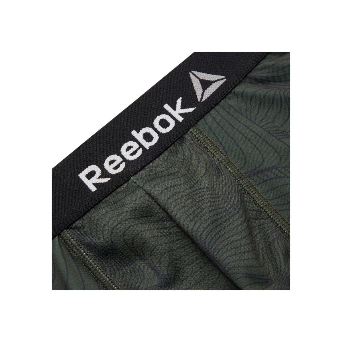 REEBOK Men's Boxer Shorts 2 Pack (Black/Khaki, S (44/46))