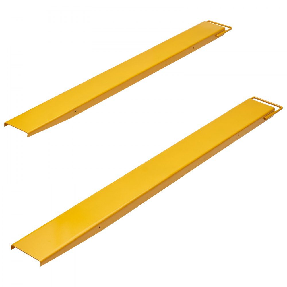 Set of 2 Fork Extensions, 1820mm Tine Extension, 1,815 Ton Capacity Forks, Q235 Carbon Steel, One Piece Design, Pallet Fork Extension, Compatible mit 127-mm-Gabeln – Part No. HT-22979