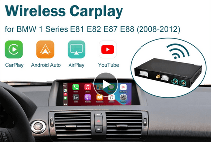 Bezprzewodowy interfejs Apple CarPlay Android Auto dla BMW serii 1 E81 E82 E87 E88 2008-2012 z Mirror Link AirPlay Bezprzewodowy interfejs Apple CarPlay Android Auto dla BMW serii 1 E81 E82 E87 E88 2008-2012 z Mirror Link AirPlay