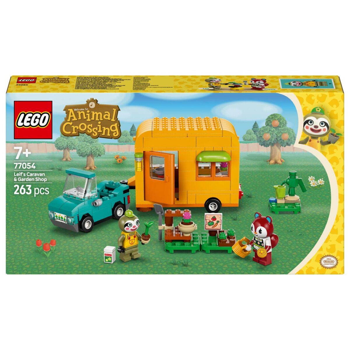 LEGO® Animal Crossing 77054 Gerd's caravan- en tuincentrum