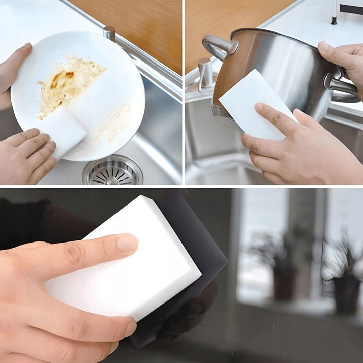 100x MAGIC Cleaner Sponge removes dirt universal household cleaner