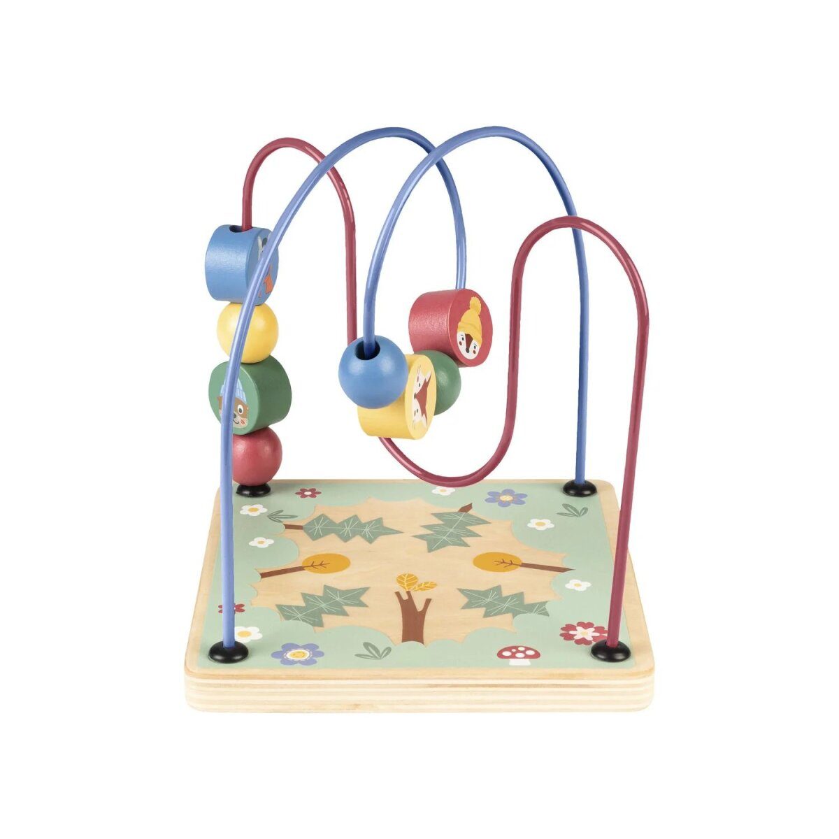 lupilu® push cart / motor skills cube, made of wood (motor skills cube)