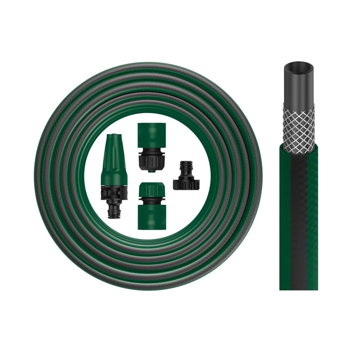 PARKSIDE® Gartenschlauch, 20 m, 3-lagig, inkl. Anschlussset