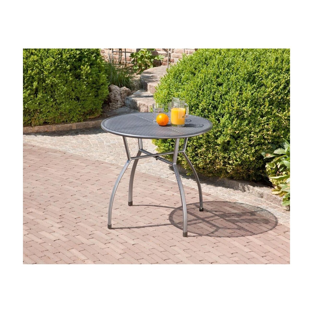 greemotion »Toulouse« Gartentisch, Ø 80 cm, grau