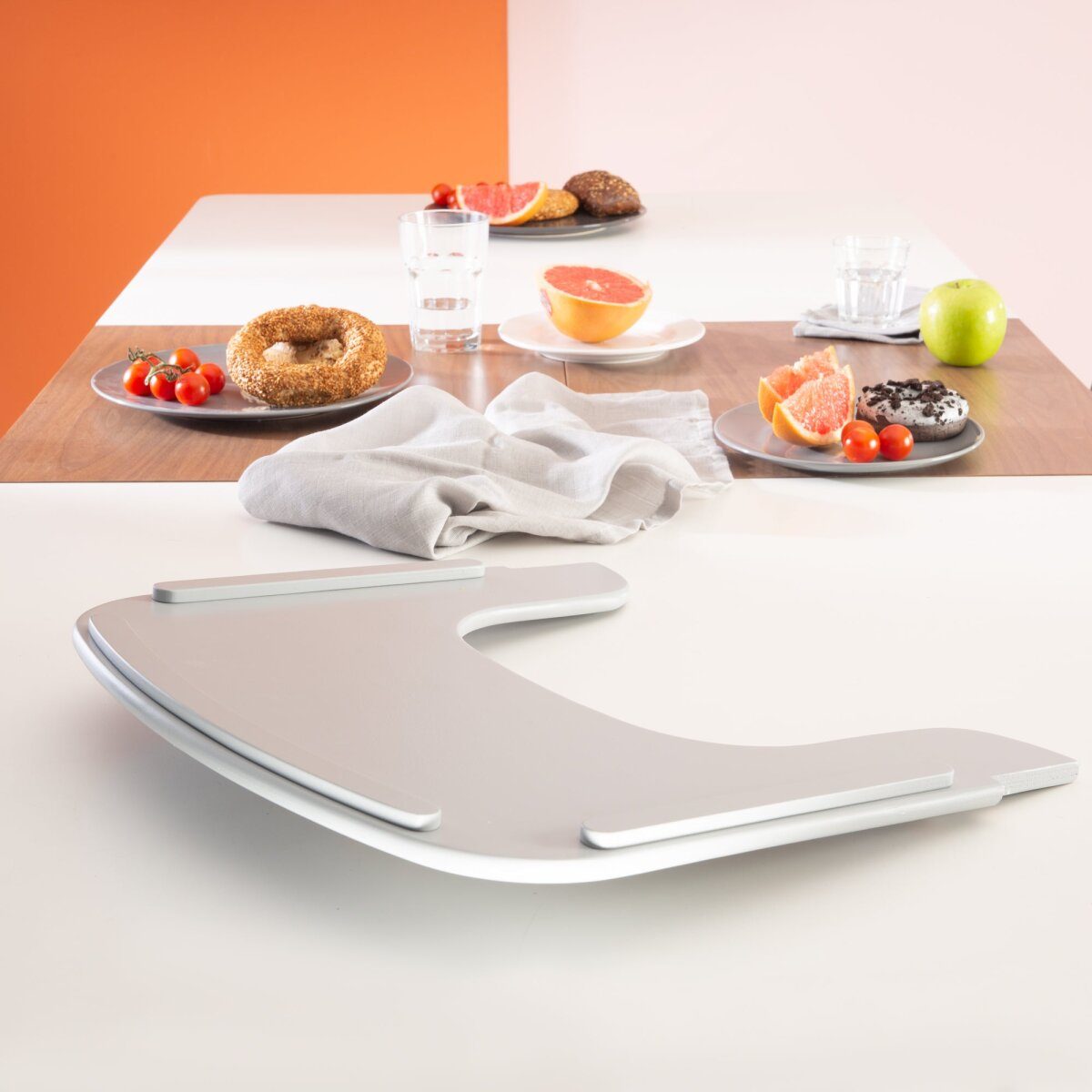 roba eetplank, verlengstuk voor 'Sit Up Flex', taupe