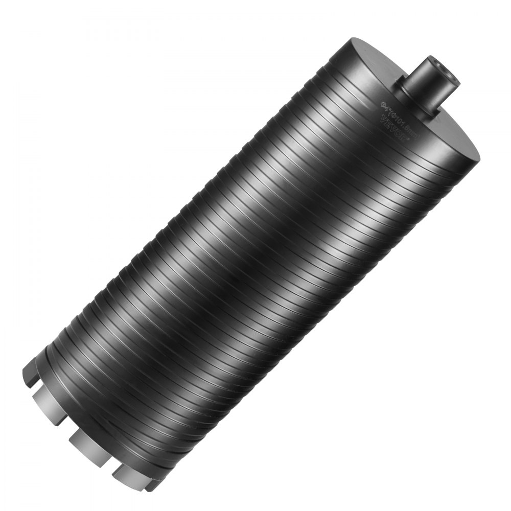 Kernboor, 101,6 mm natte/droge diamantkernboor voor bakstenen en blokken, betonkernboor met geleideboor en zaagblad, 241,3 mm boordiepte, 5/8"-11 binnendraad, laserlassen Kernboor, 101,6 mm natte/droge diamantkernboor voor bakstenen en blokken, betonkernboor met geleideboor en zaagblad, 241,3 mm boordiepte, 5/8"-11 binnendraad, laserlassen