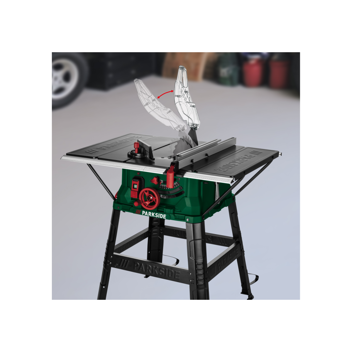 PARKSIDE® Tischkreissäge »PTKS 2200 A1«, mit stufenlos einstellbarer Schnitthöhe