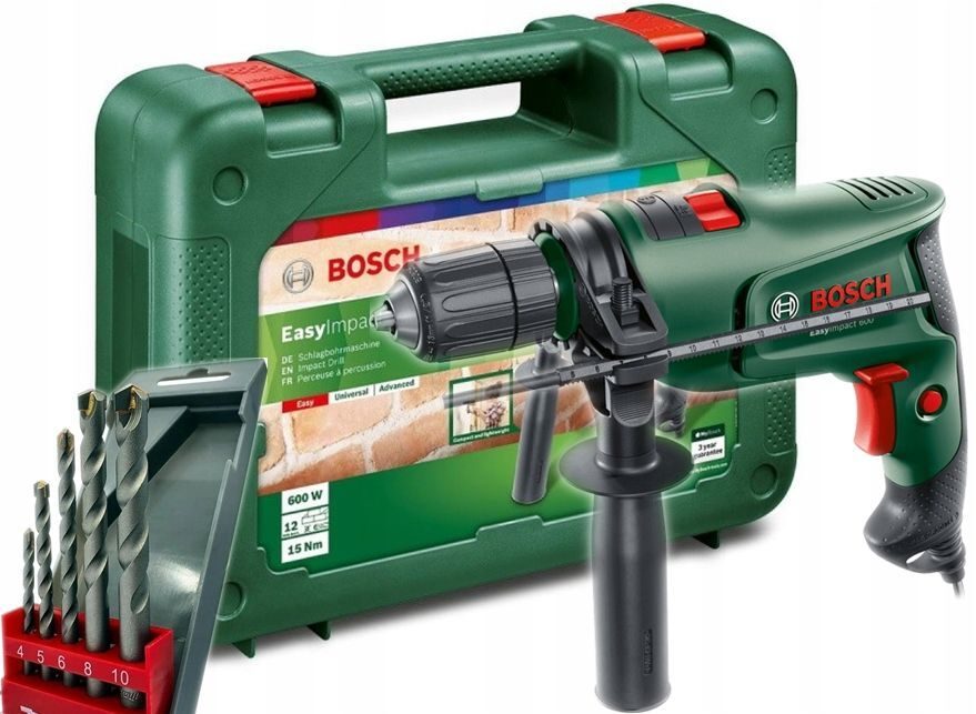 BOSCH BOHRHAMMER EASYIMPACT mit Bohrerset aus dem Makita Starter Set