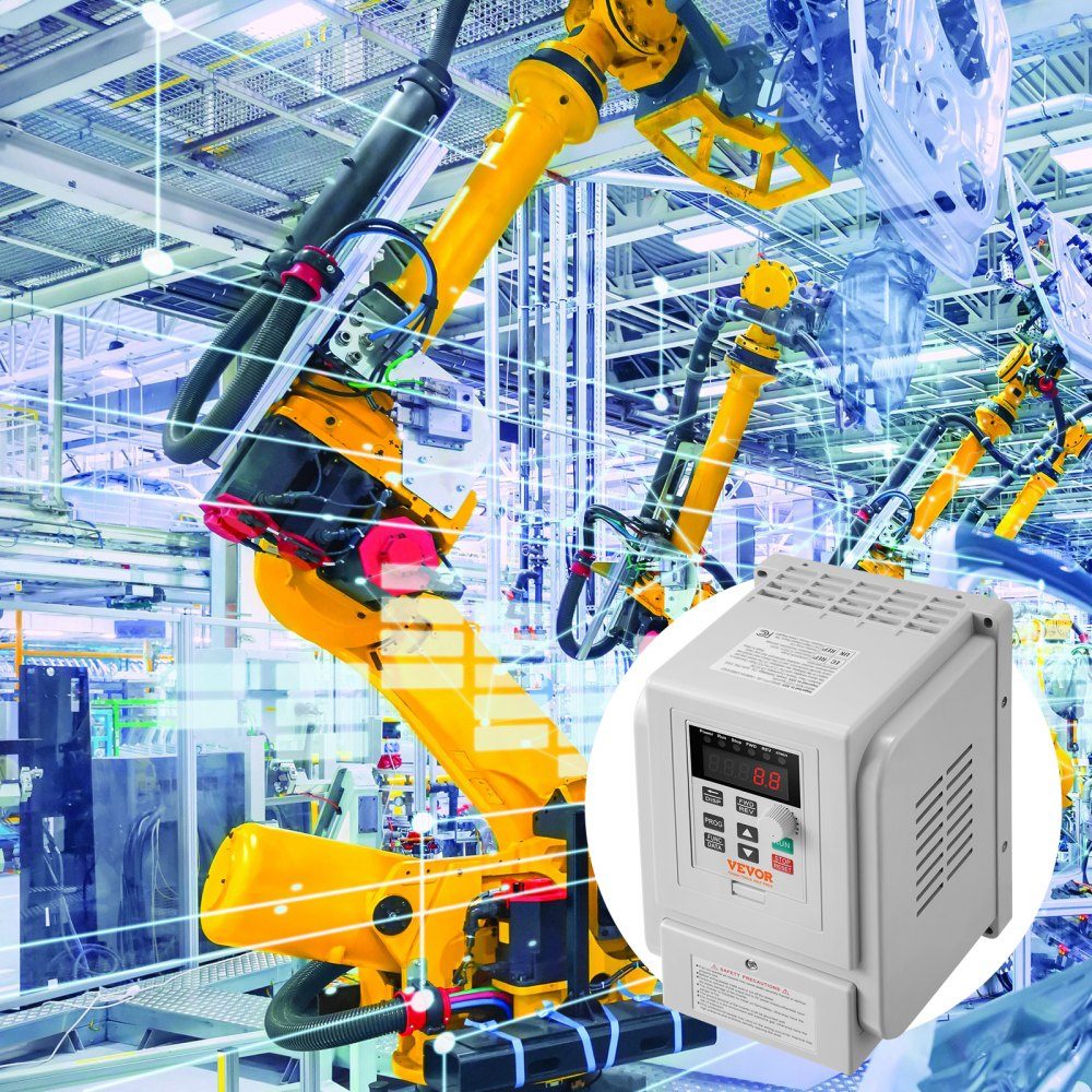 2,2kW 10A 3HP frequentieomvormer VFD AC 220-240V frequentieregelaar snelheidsregelaar frequentieomvormer omvormermotor VFD omvormer variabele frequentie driver inclusief 20cm stuurkabel