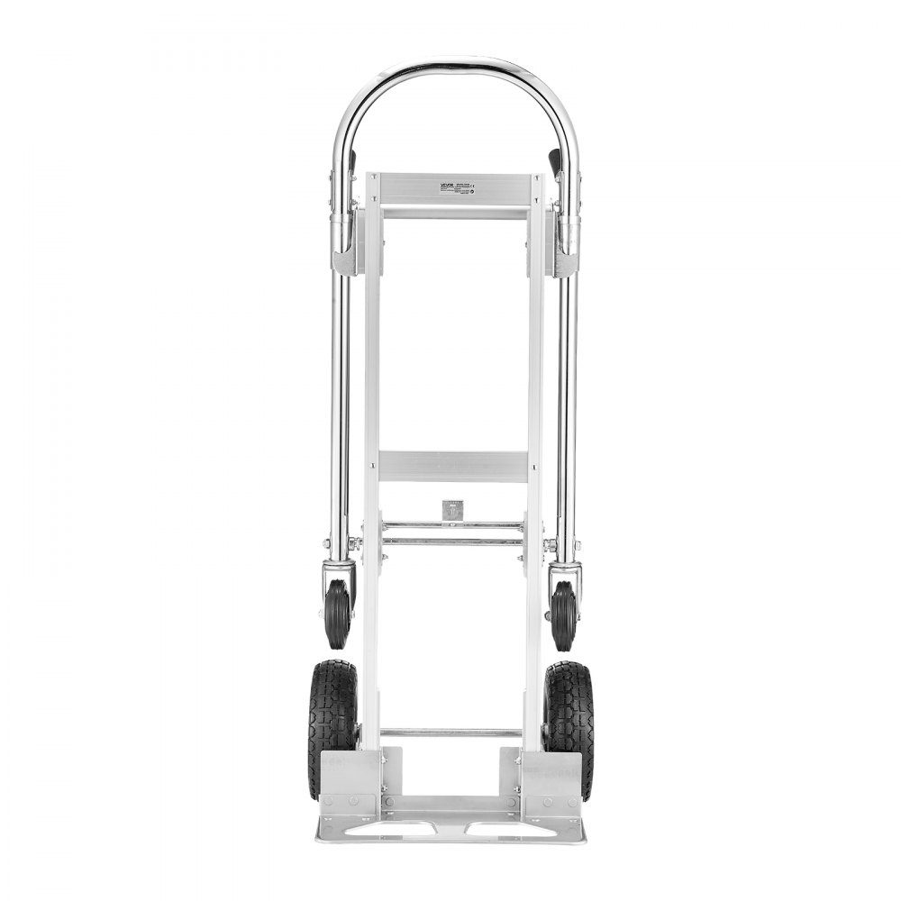 2 in 1 steekwagen 454 kg transportwagen met 4 wielen Converteerbare platformwagen met antisliphandgreep Draagbare steekwagenwagen voor het verplaatsen van kantoor, magazijn, supermarkt